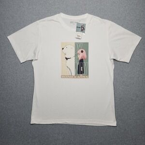 Spy Family Bond Anya Shirt XL White Uniqlo Graphic Tatsuya Endo Japan Anime